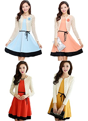 【ARINCO】 ウエスト りぼん ワンピース ジャケット セットアップ 結婚式 入学式 春 レディース 大きい サイズ M L XL XXL XXXL