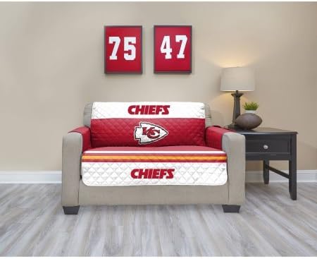 NFL Licensed TPU Lamination Waterproof Furniture Protector, Love Seat, Kansas City Chiefs | Kansas City Chiefs