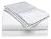 Divatex Solid 420-Thread-Count 100% Cotton Sateen Queen Sheet Set, White