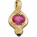 14kt Yellow Gold Stylish Bulb Pink Tourmaline Pendant