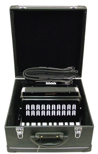 MusicalInstruments: Signature Music Black Piano Accordion 25 Treble Keys New 1101BK