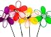 Fabric Flower Windmill 69cm - Insect/Frog Design (095816) 4 per pack