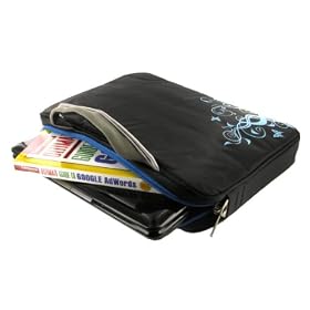 Samsung NC10-14GBK 10.2-Inch Netbook Carrying Case - Spring Butterfly Series - Black / Blue