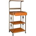 Microwave Oven Kitchen Cart - Cherry
