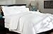 Amazon Brand – Pinzon Lightweight Cotton Flannel Sheet Set - Queen, White