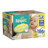 Swaddlers Size 2 Diapers, 186 Count - Pampers