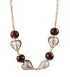 Necklace - N135 - Murano Glass & Pearl ~ Purple