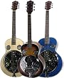 Laurel Chicago Style Dobro Resonator Guitar - Sunburst Color