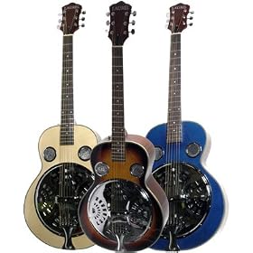 Laurel Chicago Style Dobro Resonator Guitar - Sunburst Color