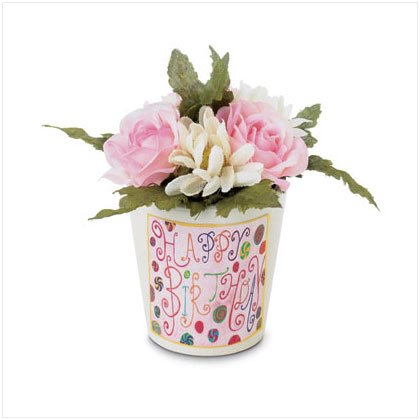 HAPPY BIRTHDAY MINI FLOWER POT