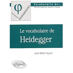 Le vocabulaire de heidegger