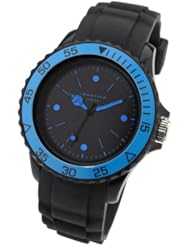 IDENTITY LONDON Womens CE69.04ID Color Silicon Black Strap with Blue Case Watch