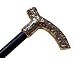 Luxury Brass Walking Stick w Vintage Door Handle Reproduction by Bridges