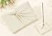 Rhinestone Guestbook & Pen -Ivory