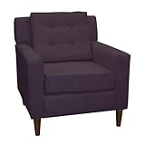 Clybourn Loft Chair - Purple Velvet