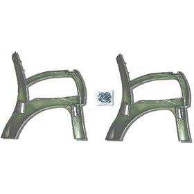 2x4basics AnySize Chair or Bench Ends, Green by 