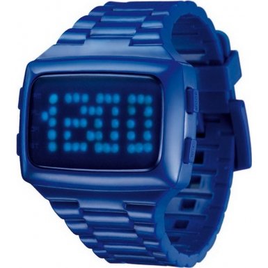 LED LED-BE-STP Unisex Digital Blue Dial And Pu Strap Watch