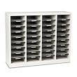 Wood/Fiberboard E-Z Stor Sorter, 36 Sections, 40 x 11-3/4 x 32-1/2, Gray