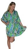 La Leela Green Printed Kaftan