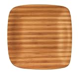 Totally Bamboo Soft Square Plate, Zebra, 10