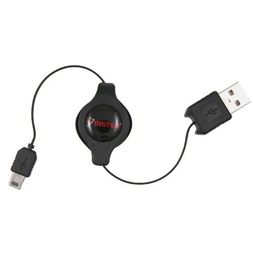 Buy Insten-Type A to Mini 5-Pin Type B Retractable USB Cable for Cyber-shot P-71 Sharp VL-Z3U VL-Z7U... by Insten now!