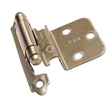 Amerock Decorative 3/8 Inset Self Closing Cabinet Door Hinge Satin Nickel
