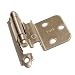 Amerock Decorative 3/8" Inset Self Closing Cabinet Door Hinge Satin Chrome