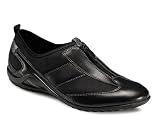 41XSH2i6aqL. SL160  ECCO Womens Vibration II Zip Flat,Black,39 EU/8 8.5 M US