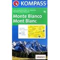 Monte Bianco: Wander-, Bike- und Skitourenkarte. Carta escursioni, bike e sci alpinismo. 1:50.000