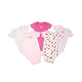 Carter's Baby Girl 5-Pack Bodysuit Set
