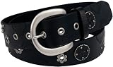 Fossil Belt - Floral Grommets (Color: Black)
