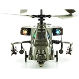 RC Toys Village New Model Apache Military 3CH RC Helicopter - Bonus 1 Motor, Value of $10... by RC Toys Village