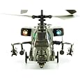RC Toys Village New Model Apache Military 3CH RC Helicopter - Bonus 1 Motor, Value of $10 -