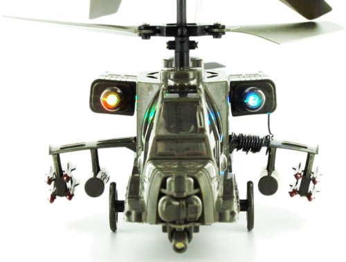 "RC Toys Village New Model Apache Military 3CH RC Helicopter - Bonus 1 Motor, Value of $10 -" "RC Toys Village New Model Apache Military 3CH RC Helicopter - Bonus 1 Motor, Value of $10 -"