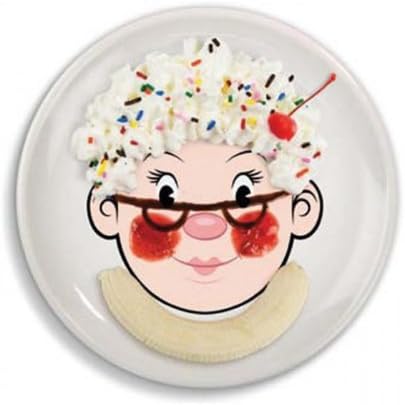 Ms. Food Face Plate