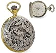 Pocket Watch - Jacques du Manoir Brass Case Nature Watch from Goldfinger Jewelry