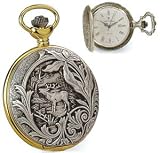 Pocket Watch - Jacques du Manoir Brass Case Nature Watch