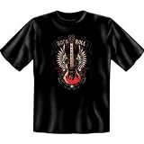 T-Shirt mit Motiv - Rock n Roll - USA Shirt bedruckt Gitarre Musik Music