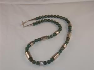 Native American Turquoise Sterling Silver Treasure Choker Necklace - NK-0003