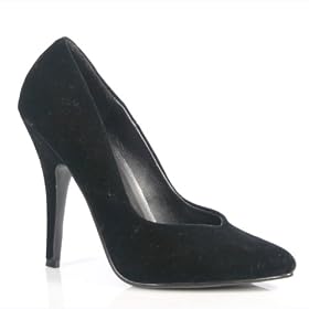 Buy 5 Inch Sexy High Heel Shoe Ladies Dress Shoes Classic Pump Shoes Black Velvet by SummitFashion