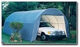 ShelterLogic 12-Ft.W Round-Style Instant Garage - 20ft.L x 12ft.W x 8ft.H, 1 5/8in. Frame, Model# 62654