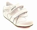 LEVIS Boys PORROIG Velcro Shoe White Leather