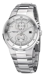 Kenneth Cole Men KC3499 Reaction Silver-Tone Bracelet Watch