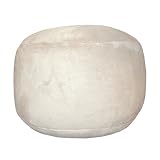 Mushroom Bigfoot Footstool Rhino Suede By Elite Furniture