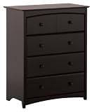 Stork Craft Beatrice 4 Drawer Chest, Black