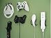 41XST%2BwrRwL. SL75 Cheap Wall Clip Game Controller Storage and Organizer Xbox 360, Wii, PS3 8 Pack (2 Sets of 4), Gray