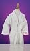 Turkish Cotton/Poly Spa Robe with Pink Piping, Up to Woman's Size 18