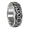Silver Celtic Knot Spinner Worry Ring for men or women (sz 4-15)