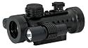 BSA 30-mm Stealth Tactical Rifle Scope with Illuminated Red, Green and Blue Dot, Laser and Flashlight