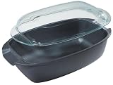 Swiss Diamond Cast-Aluminum Nonstick 5-2/7-Quart Roaster with Lid